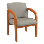 Chaise de Visiteur en Bois Chêne Clair Work Smart