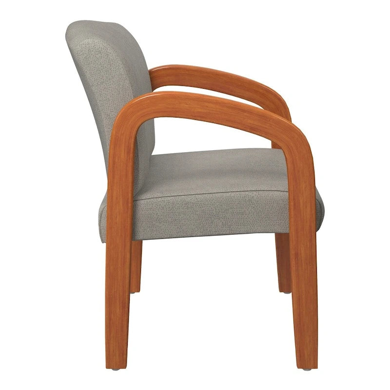 Chaise de Visiteur en Bois Chêne Clair Work Smart