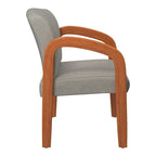 Chaise de Visiteur en Bois Chêne Clair Work Smart