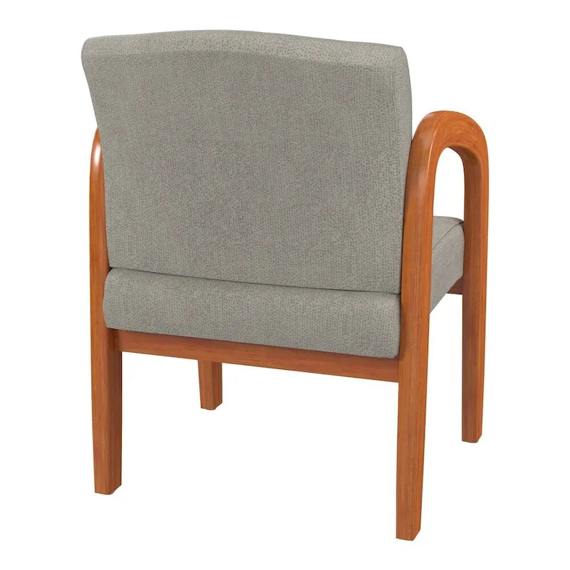 Chaise de Visiteur en Bois Chêne Clair Work Smart
