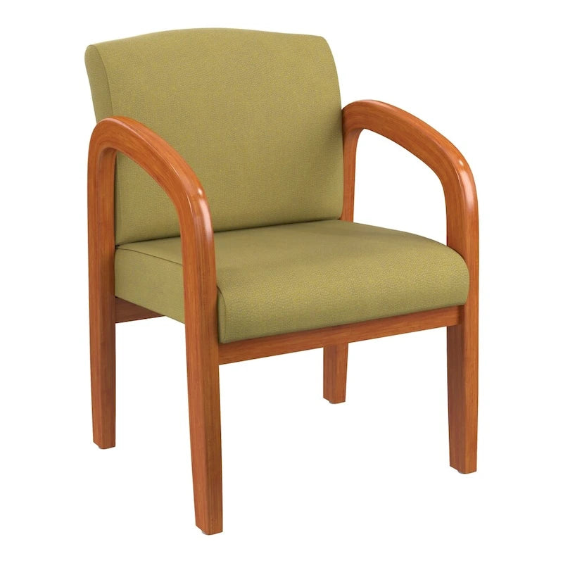 Chaise de Visiteur en Bois Chêne Clair Work Smart