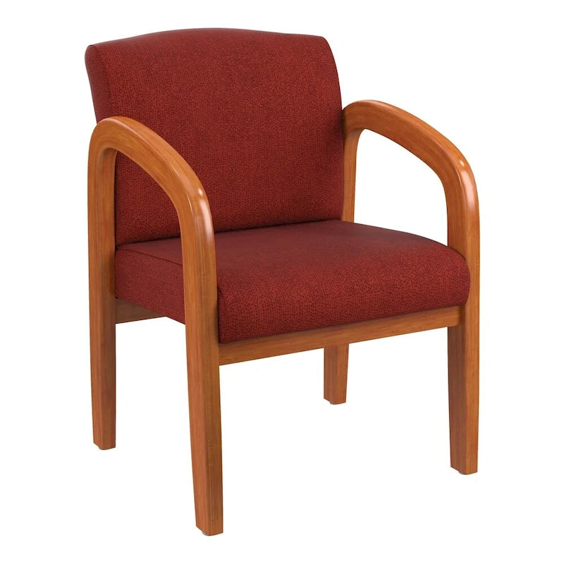Chaise de Visiteur en Bois Chêne Clair Work Smart