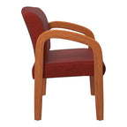 Chaise de Visiteur en Bois Chêne Clair Work Smart