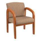 Chaise de Visiteur en Bois Chêne Clair Work Smart
