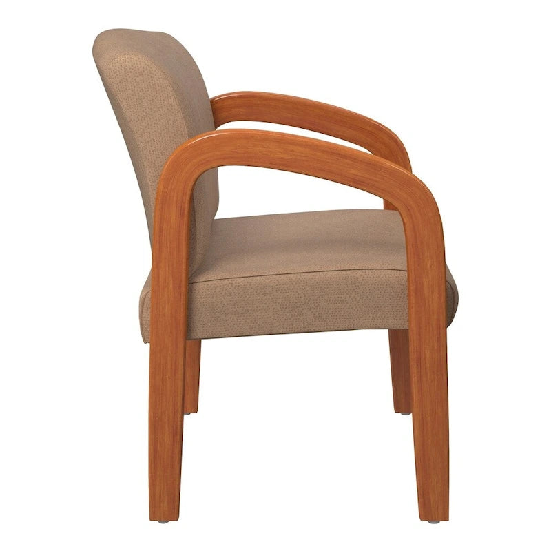 Chaise de Visiteur en Bois Chêne Clair Work Smart