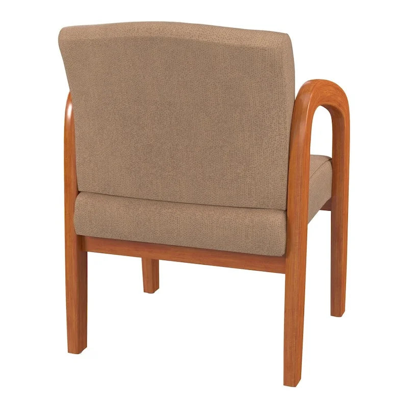 Chaise de Visiteur en Bois Chêne Clair Work Smart