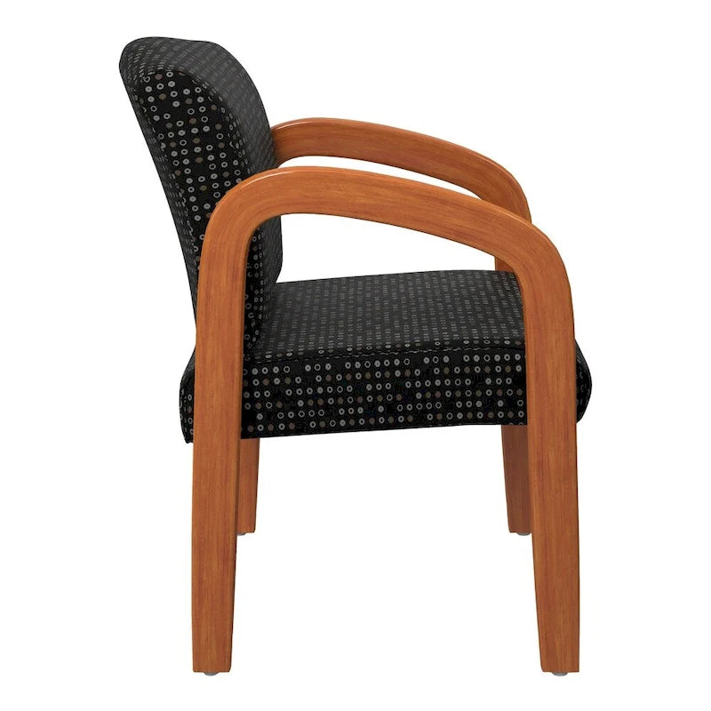 Chaise de Visiteur en Bois Chêne Clair Work Smart