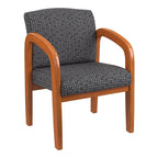 Chaise de Visiteur en Bois Chêne Clair Work Smart