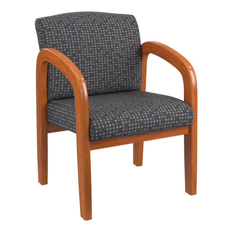 Chaise de Visiteur en Bois Chêne Clair Work Smart