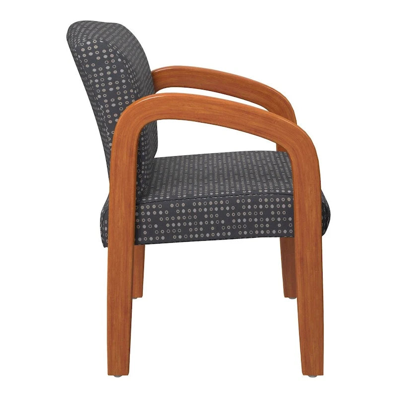 Chaise de Visiteur en Bois Chêne Clair Work Smart