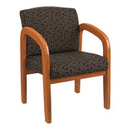 Chaise de Visiteur en Bois Chêne Clair Work Smart