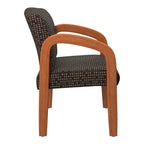 Chaise de Visiteur en Bois Chêne Clair Work Smart