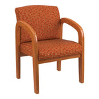 Chaise de Visiteur en Bois Chêne Clair Work Smart
