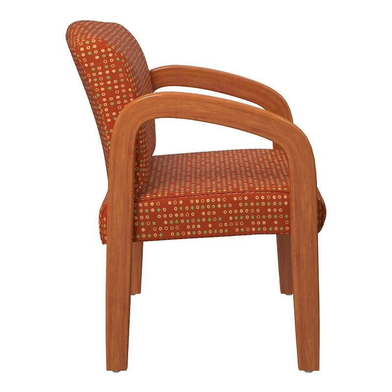 Chaise de Visiteur en Bois Chêne Clair Work Smart