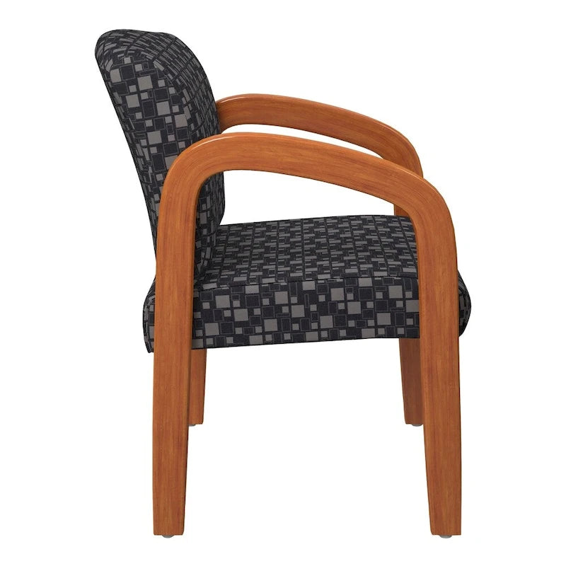Chaise de Visiteur en Bois Chêne Clair Work Smart