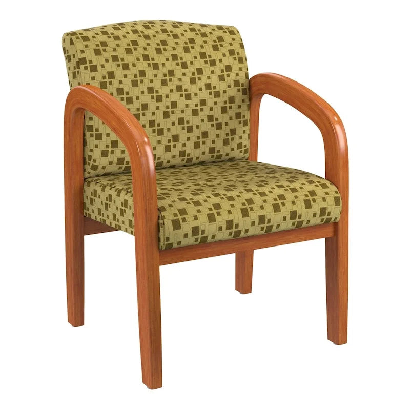 Chaise de Visiteur en Bois Chêne Clair Work Smart