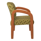 Chaise de Visiteur en Bois Chêne Clair Work Smart