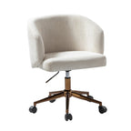 Fauteuil de bureau pivotant ergonomique Astore Modern en velours côtelé avec hauteur réglable par HULALA HOME