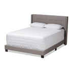 Lit contemporain en tissu capitonné par Baxton Studio