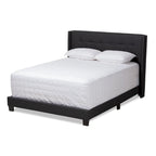 Lit contemporain en tissu capitonné par Baxton Studio