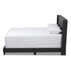 Lit contemporain en tissu capitonné par Baxton Studio