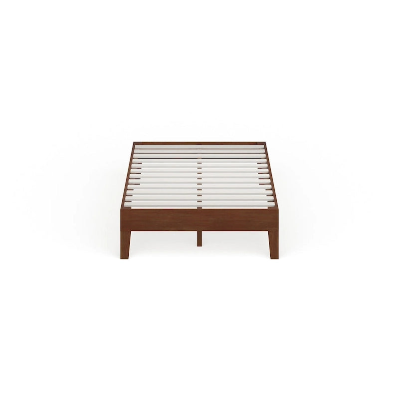 Lit plateforme de luxe en bois de 12 pouces, format double