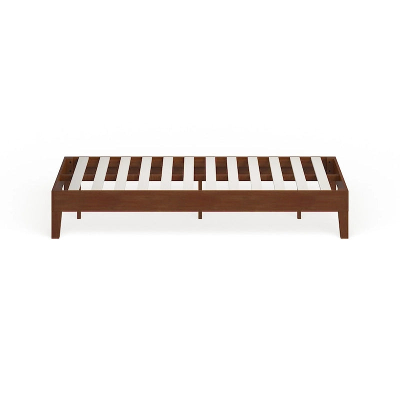 Lit plateforme de luxe en bois de 12 pouces, format double