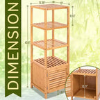 Meuble de Rangement à 5 Niveaux en Bambou SereneLife - SLHFTR40