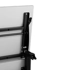 Table de formation empilable et rabattable Flash Furniture Palmer de qualité commerciale ultra-robuste avec pieds en T, panneau de modestie, plateau et cadre