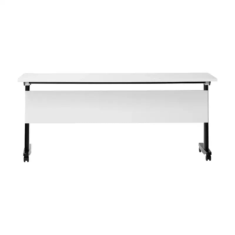 Table de formation empilable et rabattable Flash Furniture Palmer de qualité commerciale ultra-robuste avec pieds en T, panneau de modestie, plateau et cadre