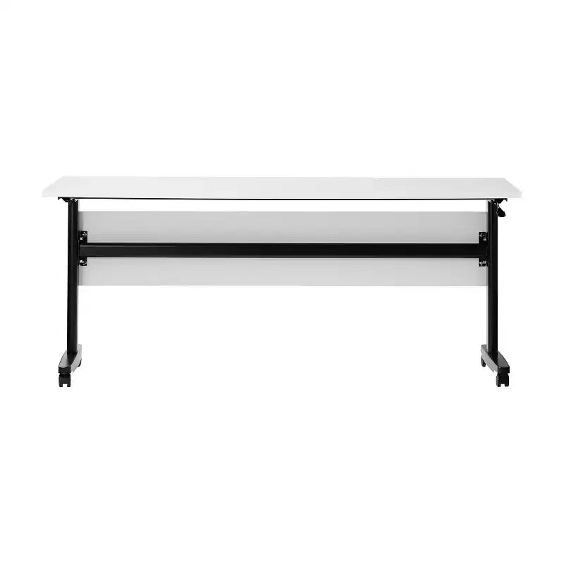 Table de formation empilable et rabattable Flash Furniture Palmer de qualité commerciale ultra-robuste avec pieds en T, panneau de modestie, plateau et cadre