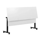 Table de formation empilable et rabattable Flash Furniture Palmer de qualité commerciale ultra-robuste avec pieds en T, panneau de modestie, plateau et cadre