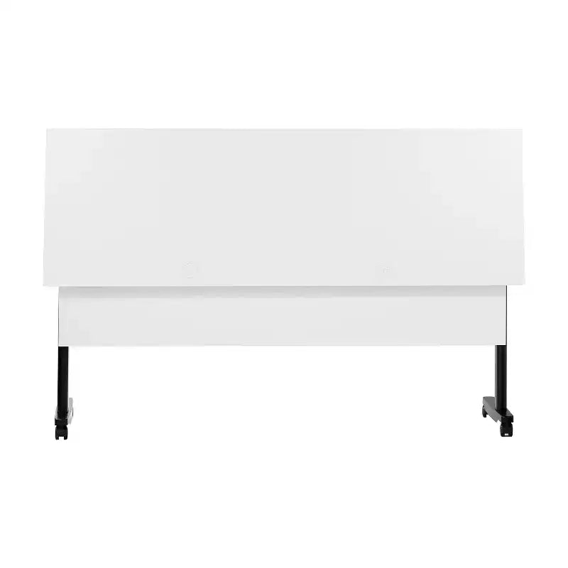 Table de formation empilable et rabattable Flash Furniture Palmer de qualité commerciale ultra-robuste avec pieds en T, panneau de modestie, plateau et cadre