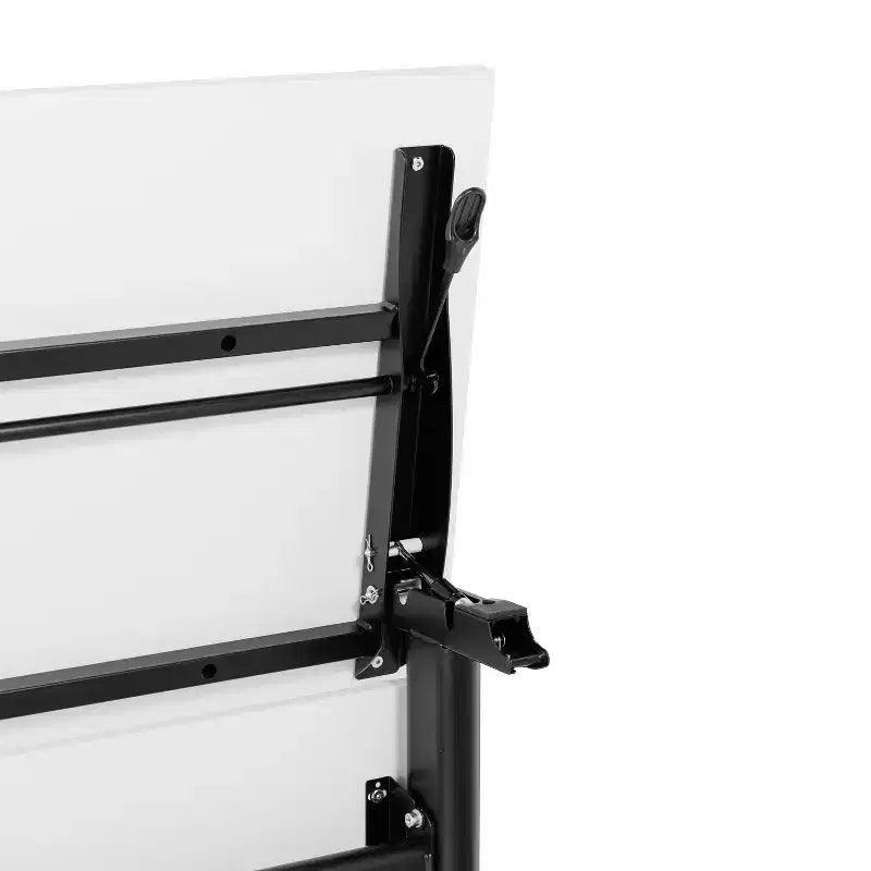 Table de formation empilable et rabattable Flash Furniture Palmer de qualité commerciale ultra-robuste avec pieds en T, panneau de modestie, plateau et cadre