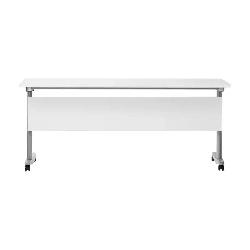 Table de formation empilable et rabattable Flash Furniture Palmer de qualité commerciale ultra-robuste avec pieds en T, panneau de modestie, plateau et cadre