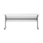 Table de formation empilable et rabattable Flash Furniture Palmer de qualité commerciale ultra-robuste avec pieds en T, panneau de modestie, plateau et cadre