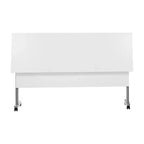 Table de formation empilable et rabattable Flash Furniture Palmer de qualité commerciale ultra-robuste avec pieds en T, panneau de modestie, plateau et cadre