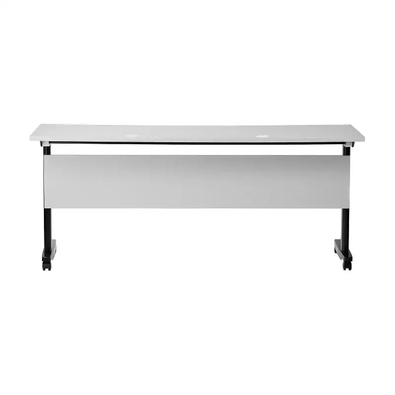 Table de formation empilable et rabattable Flash Furniture Palmer de qualité commerciale ultra-robuste avec pieds en T, panneau de modestie, plateau et cadre