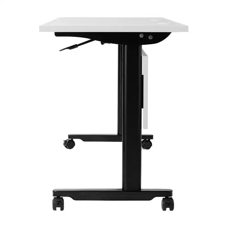 Table de formation empilable et rabattable Flash Furniture Palmer de qualité commerciale ultra-robuste avec pieds en T, panneau de modestie, plateau et cadre