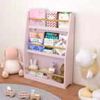 Étagère sur pied à 3 niveaux, bibliothèque de rangement ouverte moderne, organisateur de rangement de bibliothèque pour enfants pour salon, chambre d'enfant, chambre de bébé, blanc