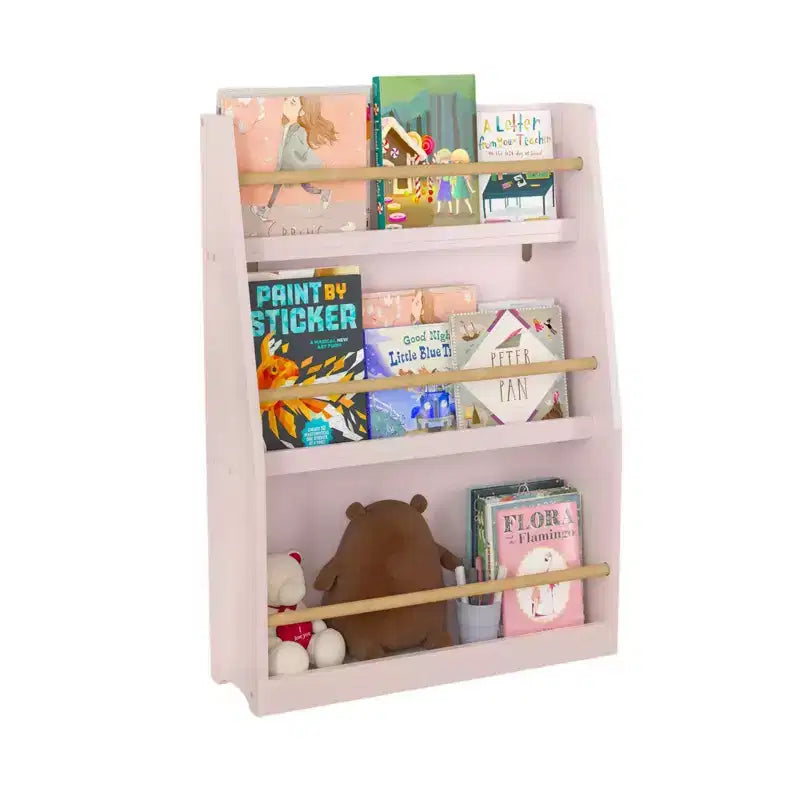 Étagère sur pied à 3 niveaux, bibliothèque de rangement ouverte moderne, organisateur de rangement de bibliothèque pour enfants pour salon, chambre d'enfant, chambre de bébé, blanc