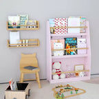 Étagère sur pied à 3 niveaux, bibliothèque de rangement ouverte moderne, organisateur de rangement de bibliothèque pour enfants pour salon, chambre d'enfant, chambre de bébé, blanc