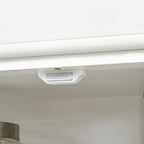 HOMCOM Armoire de cuisine autoportante moderne à 4 portes, meuble de rangement avec 6 étagères et 4 étagères réglables