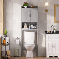 Meuble de rangement de salle de bain VEIKOUS à placer au-dessus des toilettes, avec portes et étagères