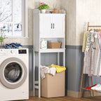 Meuble de rangement de salle de bain VEIKOUS à placer au-dessus des toilettes, avec portes et étagères