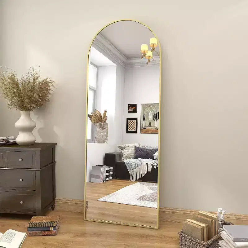 HOMLUX 64x21 Grand miroir de salle de bain moderne sur pied arqué