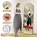 HOMLUX 64x21 Grand miroir de salle de bain moderne sur pied arqué