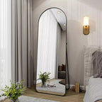 HOMLUX 64x21 Grand miroir de salle de bain moderne sur pied arqué