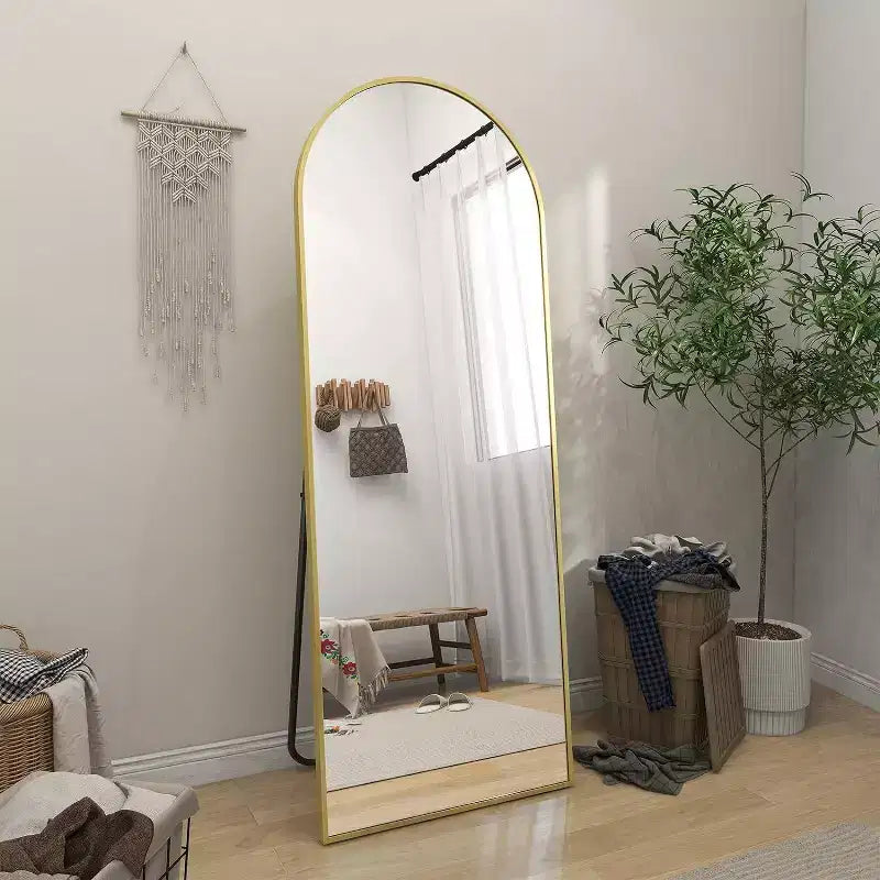 HOMLUX 64x21 Grand miroir de salle de bain moderne sur pied arqué