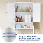 Meuble de rangement WC Moasis 67 sur pied, étagère WC haute avec base métallique